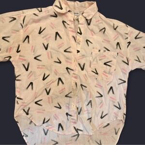 80s geometric Blouse